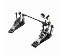 RiToEasysports Sentido Suave de Material Confiable de Doble Cadena Triunfo para Tambor Profesional de Aluminio de Zinc de Zinc (Pedal)