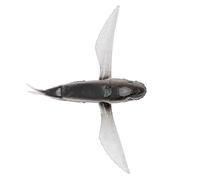 RiToEasysports Señuelo de Pesca, Cebo Artificial de Silicona Suave con Colores Brillantes y Diseño Ligero para Pesca en Barco de Agua de Mar, Caballa de Atún Marlin (Black)