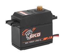 RiToEasysports Servo Digital de Engranaje de Metal S0600M, 7 Kg de Alto par y bajo Nivel de Ruido para Barco de ala Fija de Coche de Alta Velocidad 1:10, con 5 Brazos Servo