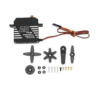 RiToEasysports Servo RC, Servo Digital de Alto par, ángulo de Control de 180° para 1/8 1/10 1/12 RC Coche Camión Oruga Barco Robot (25KG)