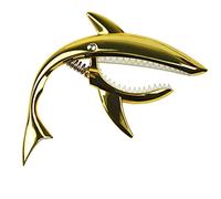 RiToEasysports Shark Abrazadera/Soporte de Tono de Aleación de Zinc Fuerte y Delicado para Guitarra Acústica Ukelele Mandolina Banjo Dorado, para Guitarristas Principiantes o Profesionales