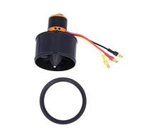 RiToEasysports sin Escobillas Aleación de Aluminio QF2611 50mm 12 Aspas Ventilador con Conductos 3 a 4S 550W 45A para Pilotos de Aviones y Helicópteros RC (3300KV en el sentido de las agujas del
