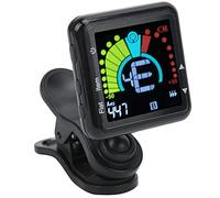 RiToEasysports Sintonizador de Pantalla a Color con Abrazadera/soporte Universal para Guitarra, bajo, Ukelele, Violín, Banjo, Afinador Electrónico Recargable para Amantes de la Música