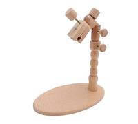 RiToEasysports Soporte de Aro de Bordado Giratorio de 360 °, Soporte de Escritorio de Ajustable para Uso Multi-escenario, Herramienta de Manualidades de Madera de Haya Sólida con Base para