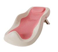 RiToEasysports Soporte de Baño para bebé, Tumbona de Baño Plegable (PINK) | Material PP Ligero, Curva Ergonómica, Fácil de Limpiar y Portátil