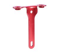 RiToEasysports Soporte de Cartucho de CO2 para Bicicleta, Soporte Inflador de Metal para Bicicleta de Montaña de Carretera, con Diseño Compacto y Almacenamiento de 2 Cartuchos, para Accesorios (Rojo)
