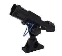 RiToEasysports Soporte para Caña de Pescar, Cuerda Antipérdida Ajustable de 360 Grados, Tornillos de Acero Inoxidable para Pesca en Barco y Kayak