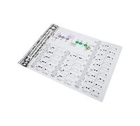 RiToEasysports Tabla de Digitación de Clarinete de Papel Revestido - Herramienta Perfecta para Aprender los Conceptos Básicos del Clarinete - Ideal para Clarinetistas de Todos los Niveles (Partitura