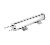 RiToEasysports Tanque de Desbordamiento Tanque de Desbordamiento de Refrigerante de Acero Inoxidable Pulido 2 X 10 Pulgadas 14 Oz con Accesorios de Montaje Lata de Captura de Radiador Compacta para