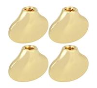 RiToEasysports Tapa de Clavija de Afinación Botones de Repuesto de Aleación de Zinc para bajo y Clavijeros de Ukelele Juego de 4 Piezas Forma de de Pequeña Plata Negro Oro (GOLD)