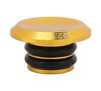 RiToEasysports Tapones para Extremos de Manillar de Bicicleta, 1 par de Extremos de Barra de Aleación de Aluminio para Manillares de 15 Mm a 20 Mm, Bicicleta de Carretera y Montaña (Gold)
