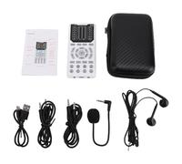 RiToEasysports Tarjeta de Sonido Cambiador de Voz Portátil, Máquina de Efectos de Sonido de 15 Modos de Voz con Reducción de Ruido e Indicadores LED, para Teléfono Android iOS, Computadora