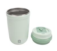 RiToEasysports Taza de café de Mezcla Automática, Elegante Taza Autoagitadora para café, té de la Leche, Resistente Al Agua, Recargable de Acero Inoxidable de 350ml (GREEN)