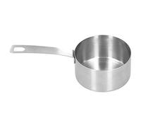 RiToEasysports Taza Medidora de Acero Inoxidable, Cuchara de Cocina Duradera para Hornear en la Cocina con Báscula para Chef Casero, Acero Inoxidable 304 (1/2 taza)