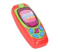 RiToEasysports Teléfono Interactivo para Niños Juguete Niños Aprendiendo a Móvil Toy Pequeño Play Play Telephy con Luces de Música Diseño de Dibujos Animados para el Desarrollo del Lenguaje de (Rojo)