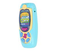 RiToEasysports Teléfono Interactivo para Niños Juguete Niños Aprendiendo a Móvil Toy Pequeño Play Play Telephy con Luces de Música Diseño de Dibujos Animados para el Desarrollo del Lenguaje de (Blue)