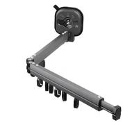 RiToEasysports Tendedero Montado en la Pared, Tendedero Retráctil con Ventosas para Baño, Balcón, Apartamento, Pequeño Ahorro de Espacio, Percha Plegable de Aleación de Aluminio, 36,2 Pulgadas de