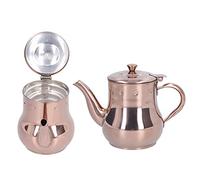 RiToEasysports Tetera de Acero Inoxidable Oro Rosa Diseño Elegante 500 ML para Salas de Conferencias y Uso Doméstico