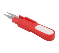RiToEasysports Tijeras de Coser Cortador de Hilo, Hoja de Acero Inoxidable con Alto Contenido de Carbono con de Plástico, Diseño Compacto Conveniente para la Industria de la Confección y Corte (rojo)