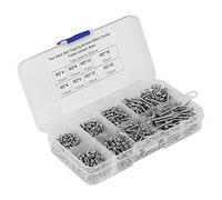 RiToEasysports Tornillos autorroscantes de cabeza de caldera de 800 piezas M2 para carpintería con fijación de alambre Boxsharp para profesionales de energía y electrónica Adoptó acero al carbono