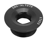 RiToEasysports Tornillos de manivela, Perno de manivela para Tapa de Soporte de Bicicleta de Carretera de montaña, Tornillo de bielas M20, Pieza de Repuesto Maravillosa(Negro) Manivela De Bicicleta