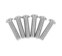 RiToEasysports Tornillos para Guitarra, 6 Piezas de Metal de Doble Ajuste, Puente Basculante, Tornillos Hexagonales de Montaje para bajo de Guitarra Eléctrica (SILVER)