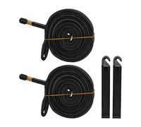 RiToEasysports Tubo Interior de Bicicleta, Tubo Interior de Goma 700x23C Válvula Schrader de 48 Mm con 2 Palancas de Neumático Reemplazo del Tubo Interior de Bicicleta Bicicletas y Repuestos