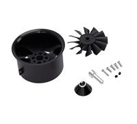 RiToEasysports Ventilador de Ducto 50mm, 12 Aspas, Unidad EDF para Motor | Compatible con Motores KV 3300 4000 4600 5000, Carcasa de Plástico Reforzado, Cubo de Aleación de Aluminio, para Aeronaves
