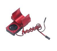 RiToEasysports Ventilador de Refrigeración para Coche RC, IP44, Resistente Al Agua, Disipador de Calor RC, Ventilador de Alta Velocidad RC para Traxxas Slash 4 × 4 VXL 1/10 RC Car (Rojo)