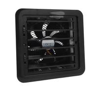 RiToEasysports Ventilador de Ventilación Lateral para RV ABS, Ventilador de Escape de Ventilación de Aire para RV, 12 V, 5 W, Flujo de Aire Ajustable Manual, 4500 RPM, Lateral Integrada para (BLACK)