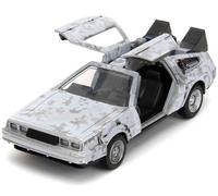 Ritorno Al Futuro 1 Variant Delorean Frost Diecast Modellino In Scala 1:32 Simba