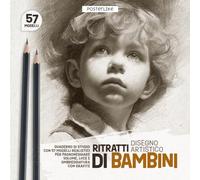 Ritratti di Bambini - Disegno Artistico: Quaderno di Studio con 57 Modelli Realistici per Padroneggiare Volume, Luce e Ombreggiatura con Grafite (Posterlike Portrait Drawing Studio)