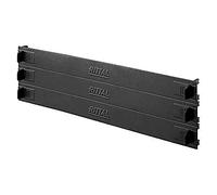 RITTAL 3X 1HE Panel Ciego de 482,6 mm 19Z 48,26 cm, Nivel de Montaje sin Herramientas RAL 9005