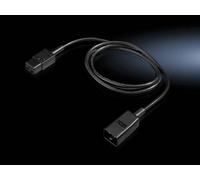 Rittal dk 7200.217 negro 1,8 m c20 acoplador c19 acoplador