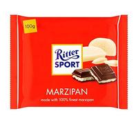 Ritter Deporte Mazapán 100g De Chocolate Negro (Paquete de 2)