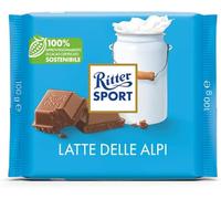 Ritter Sport Alpine Chocolate con leche 100 g (paquete de 12)