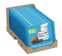 Ritter Sport Alpine Chocolate con leche 100 g (paquete de 12)