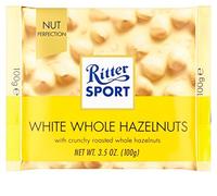 Ritter Sport Chocolate blanco con avellanas enteras, 5 x 100 g