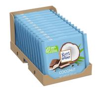 Ritter Sport Coco (12 x 100 g), Chocolate con Leche de chocolate con relleno Coco, Coco rallar tropicales en delicioso Coco de leche crema de relleno, exóticas Ordenador
