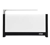 ritter volcano 5, Tostadora de Pan de Ranura Larga con Rejilla para Panecillos, Extra Estrecha, Blanco