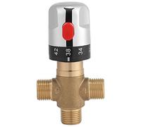 RITTRO Válvula mezcladora termostática de latón macizo G1/2 para de ducha, control de temperatura del agua, tubo, lavabo, control termostático