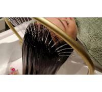 Ritual de head spa zen de 60 minutos con limpieza y tratamiento facial masaje kobido peinado bebida y dulce