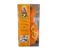 Ritual de la Abundancia: Saco Mágico de Abundia | Pack de Velón Extra Grande de Saco de Dinero, Cono de Incienso, Hierbas Especiales, Billetes e Instrucciones de Uso con Oración.