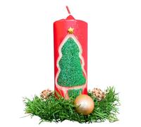 Ritual de Navidad para Cualquier Tipo de Peticiones | Rito Navideño para Armonizar nuestros Hogares y Pedir Deseos | Velón de Navidad, Amuletos de Nudo de Bruja, Llave y Trébol, Pergamino y Cerillas.