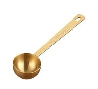 Ritual Scoop Cuchara medidora de acero inoxidable con acabado dorado, cuchara de medición de precisión para suplementos de colágeno, cuchara de café de medida aproximada