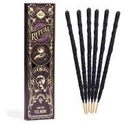 Ritual - Varitas de incienso de luna llena, expresa tus intenciones y deseos, 6 varillas, 9 pulgadas cada uno, incienso natural con aceite concentrado aromático, carbón, aglutinante natural y sal, 1