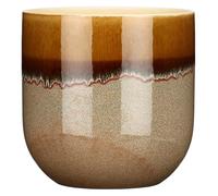 rituali domestici - Cachepot XL de cerámica, 26,5 x 26,5 cm, profundidad 27 cm, colección Introterra