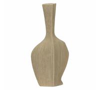 rituali domestici - Jarrón Deco Alto Cuello de gres, 20,5 x 9,5 cm, Profundidad 41,5 cm, colección cáñamo