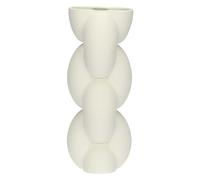 rituali domestici - Jarrón Deco Cadena L de cerámica, 15 x 15 cm, Profundidad 39,5 cm, colección Trama