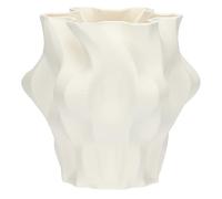 rituali domestici - Jarrón Deco Origami L de cerámica, 26 x 26 cm, Profundidad 24 cm, colección Trama